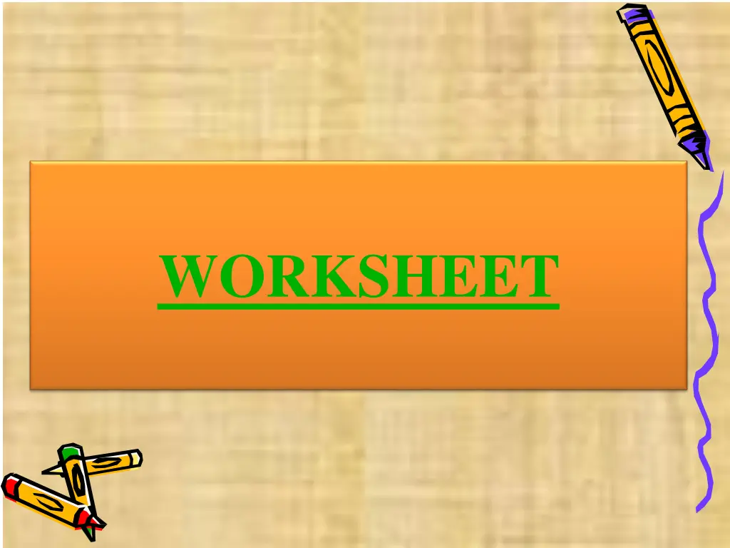 worksheet