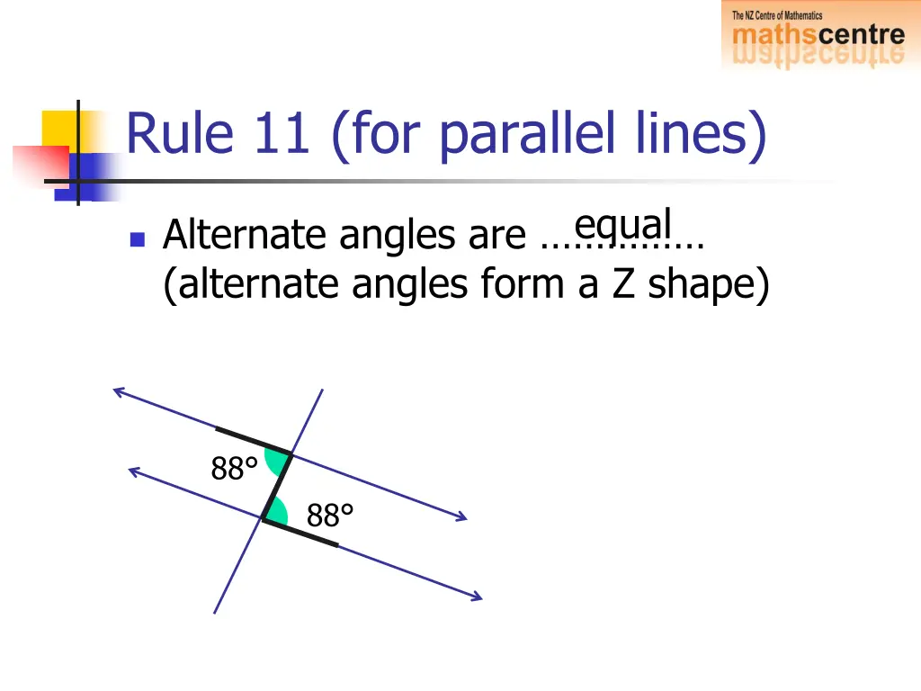 rule 11 for parallel lines