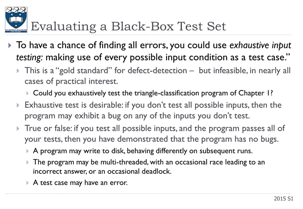 evaluating a black box test set