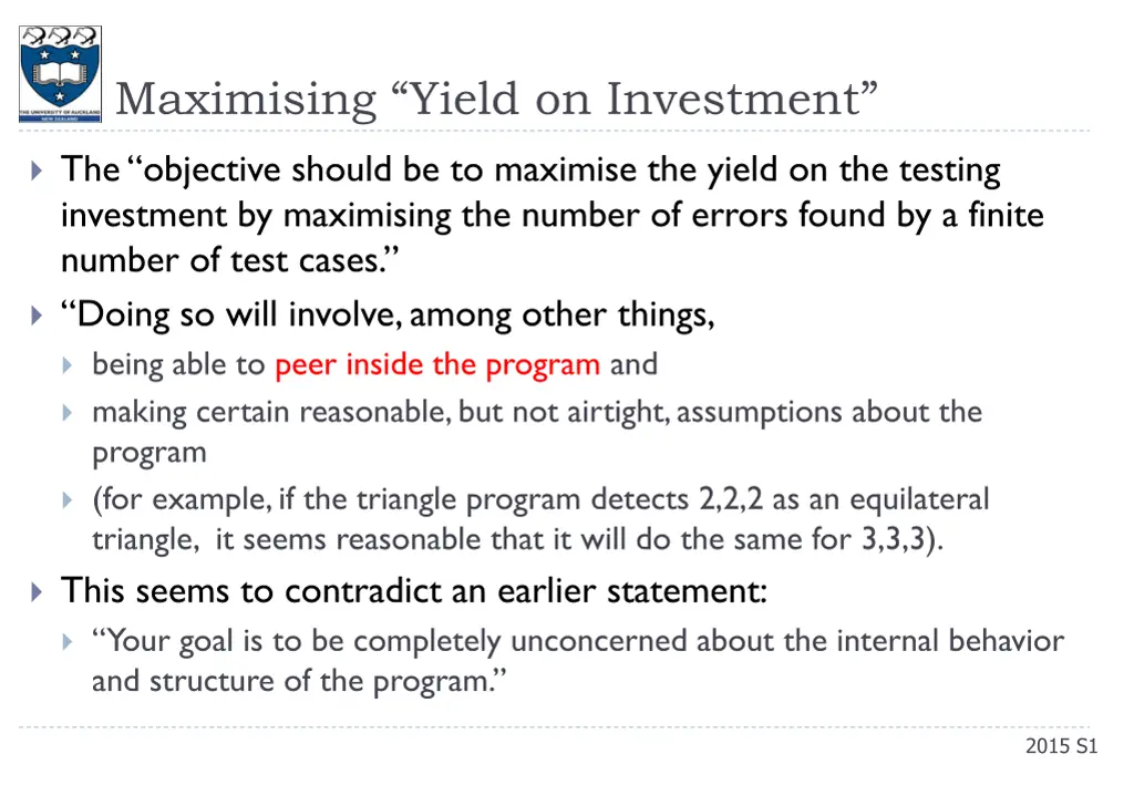 maximising yield on investment