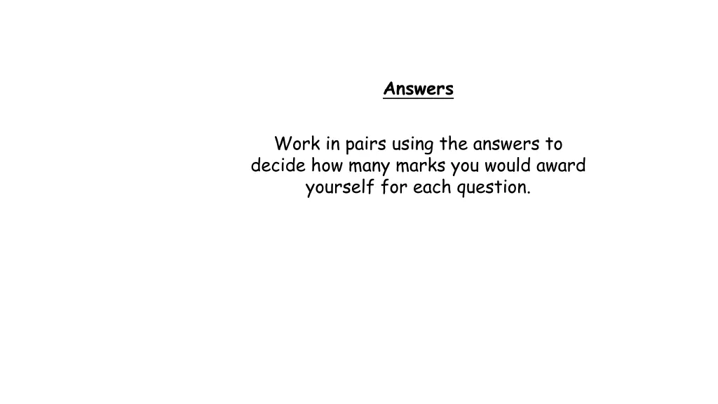 answers