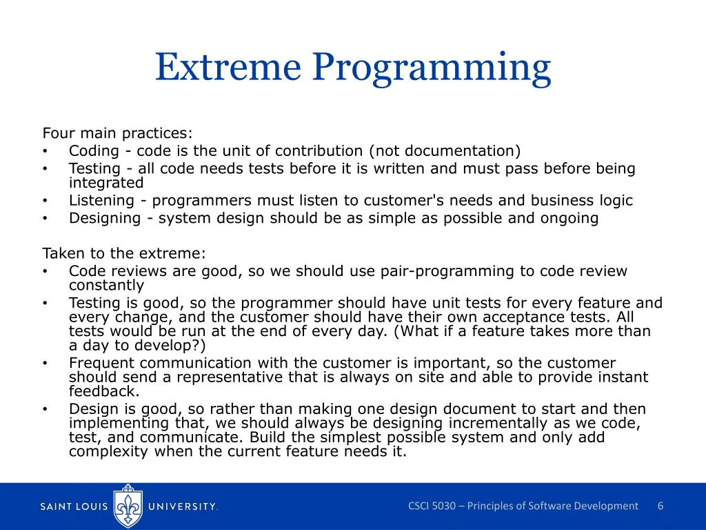 extreme programming