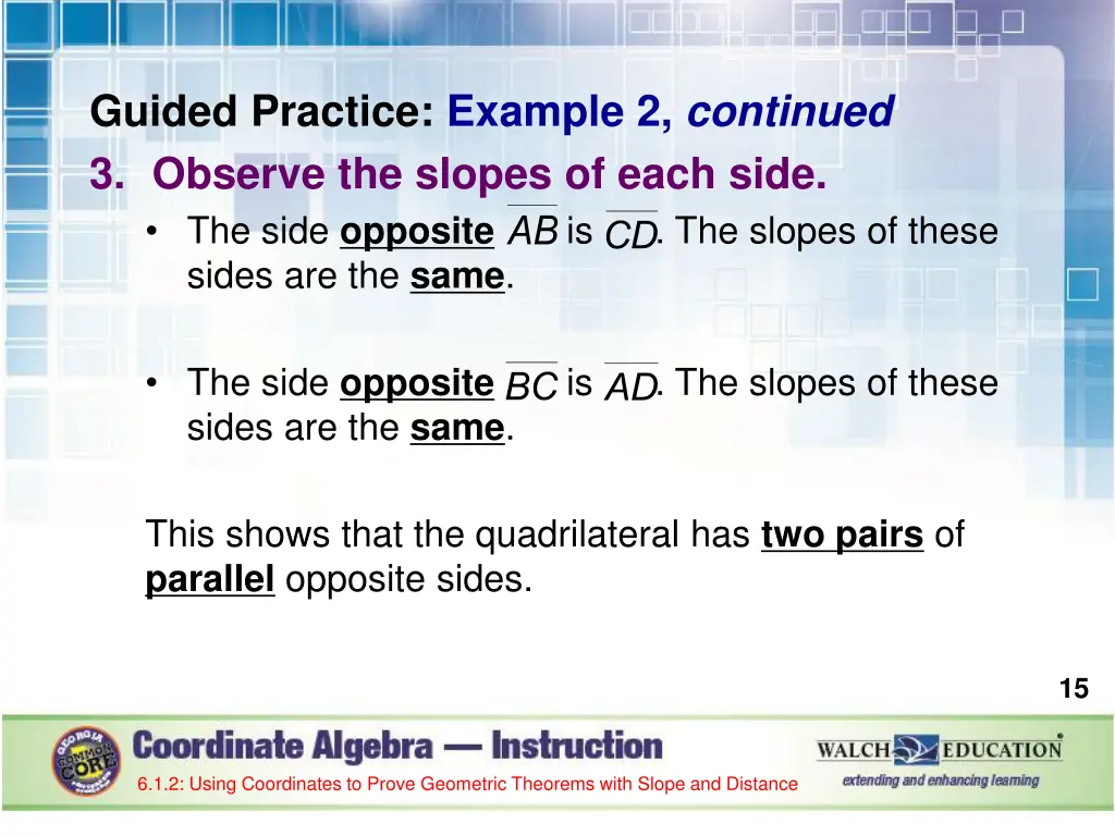 guided practice example 2 continued 3 observe