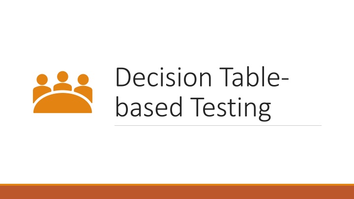 decision table based testing