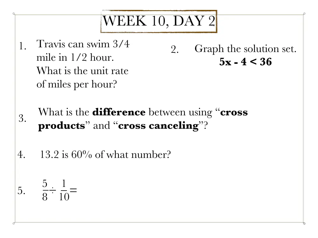 week 10 day 2