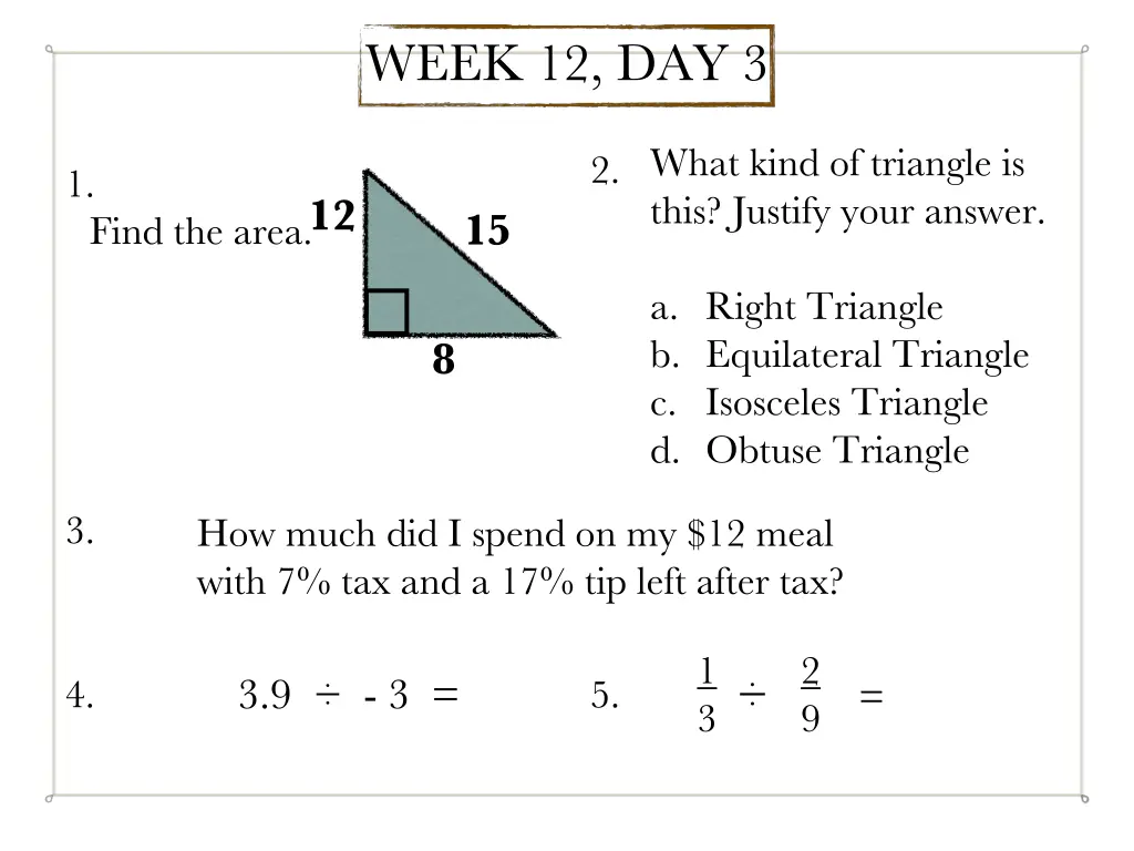 week 12 day 3