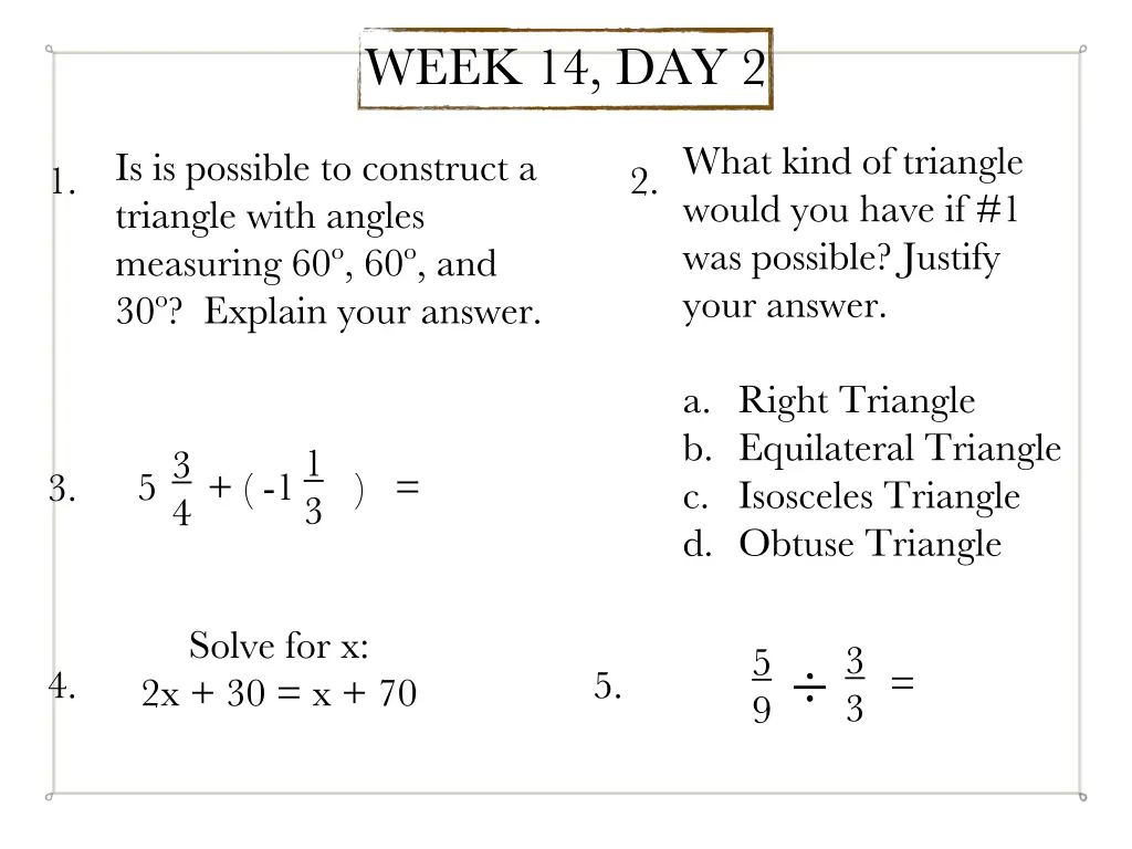 week 14 day 2