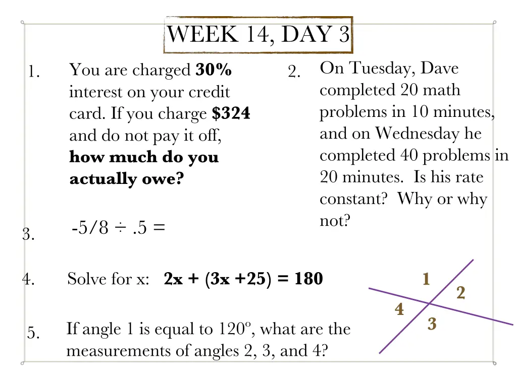 week 14 day 3