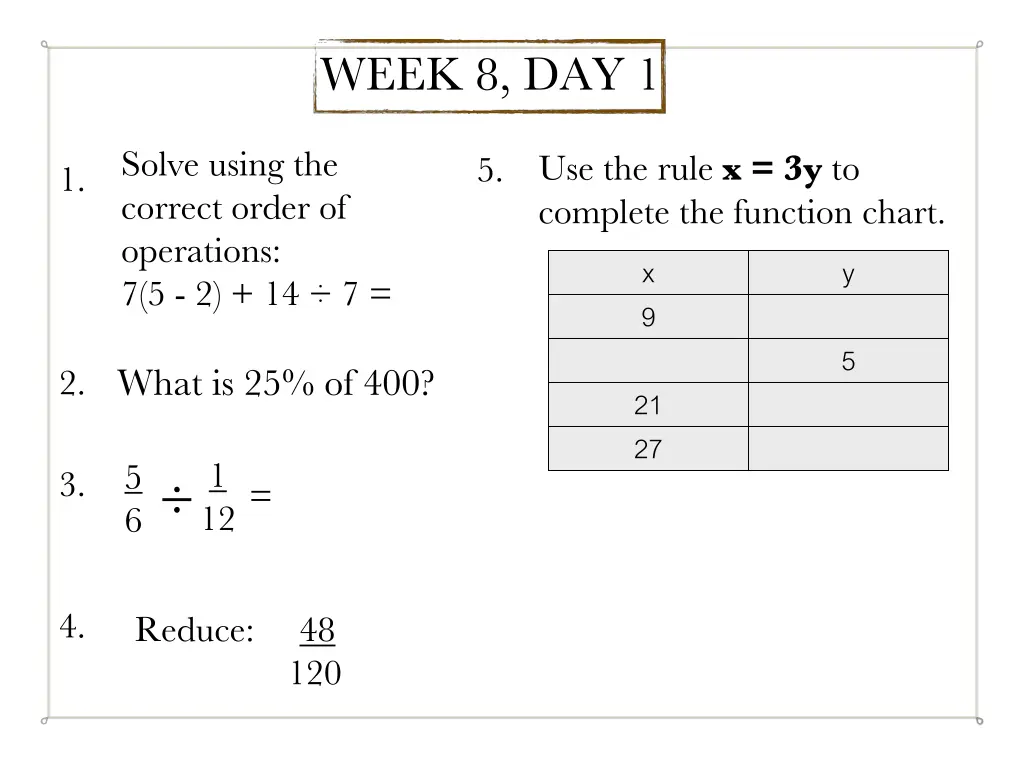 week 8 day 1