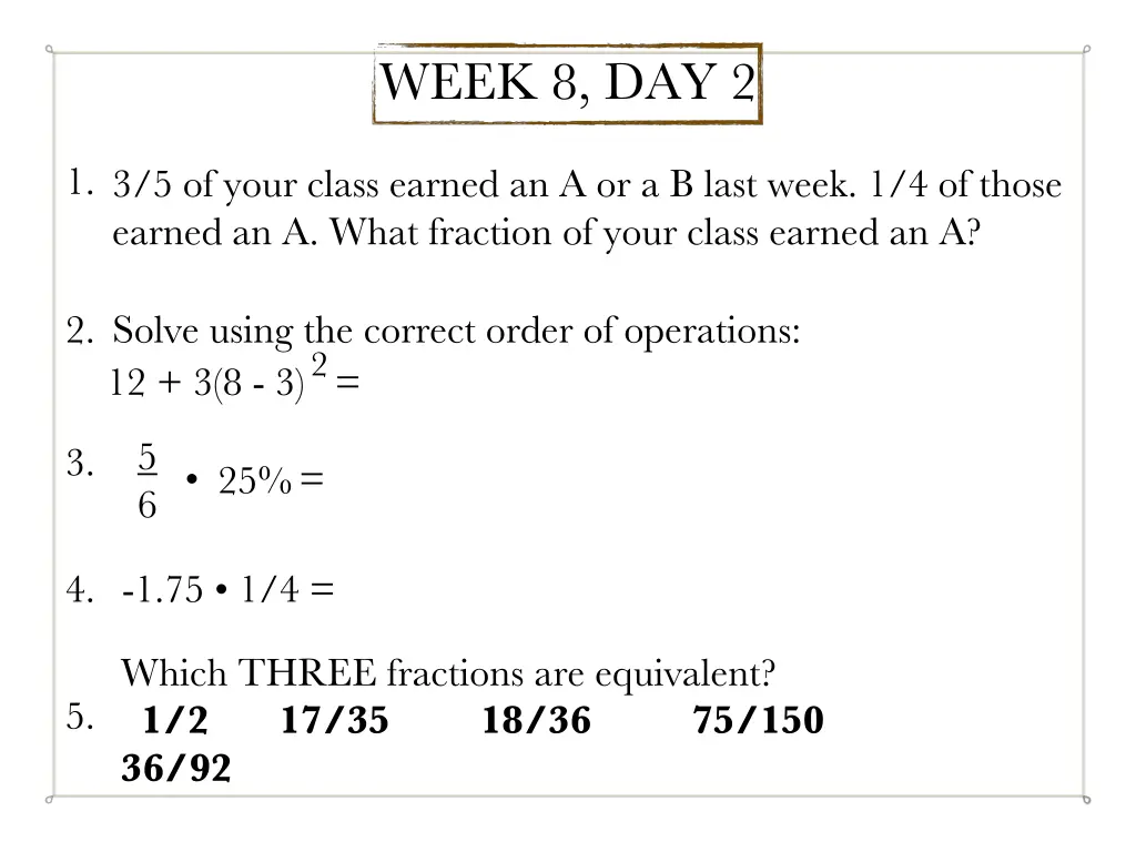 week 8 day 2