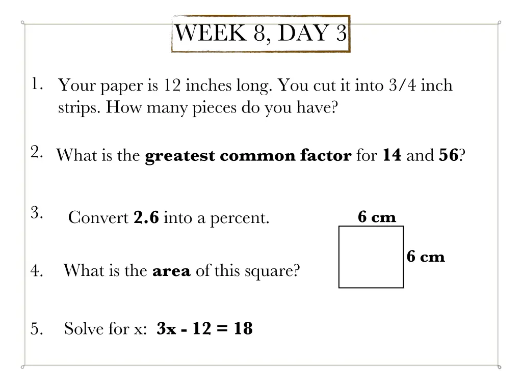 week 8 day 3