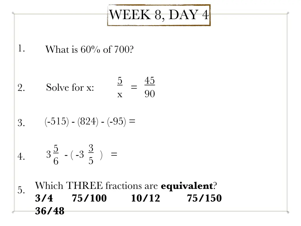 week 8 day 4