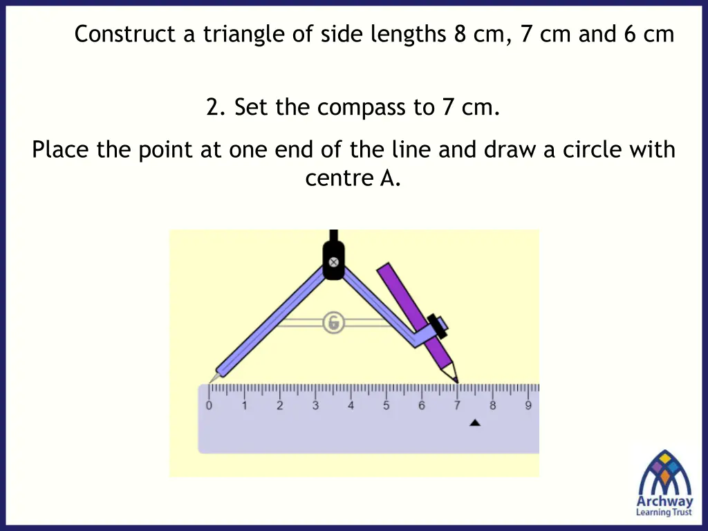 construct a triangle of side lengths 1