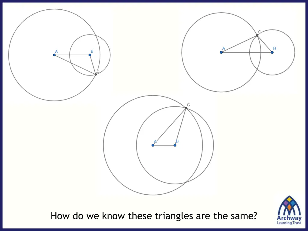 how do we know these triangles are the same