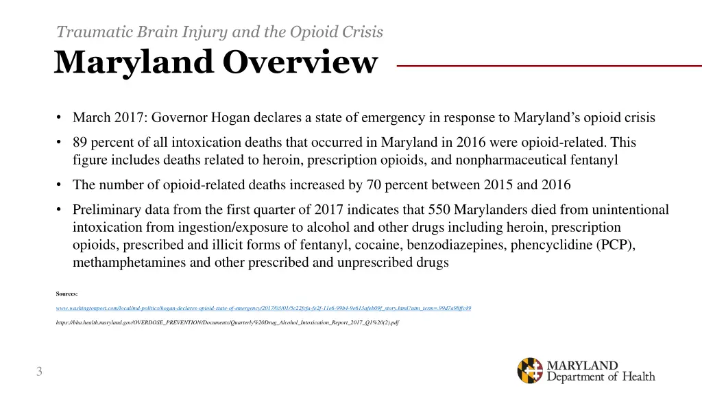 traumatic brain injury and the opioid crisis 1