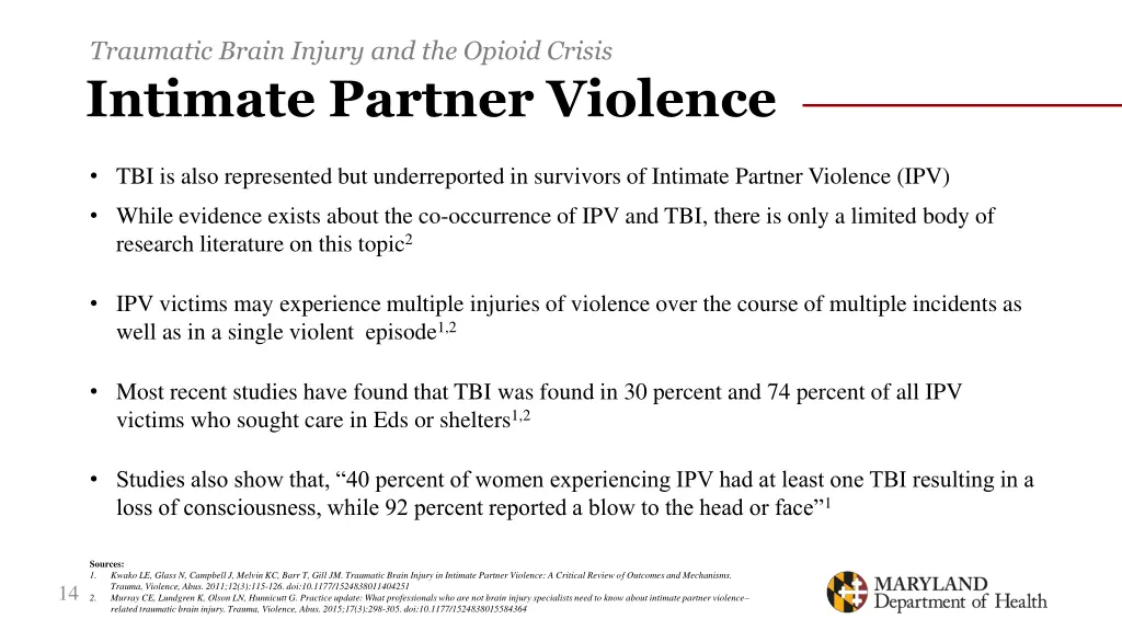 traumatic brain injury and the opioid crisis 10