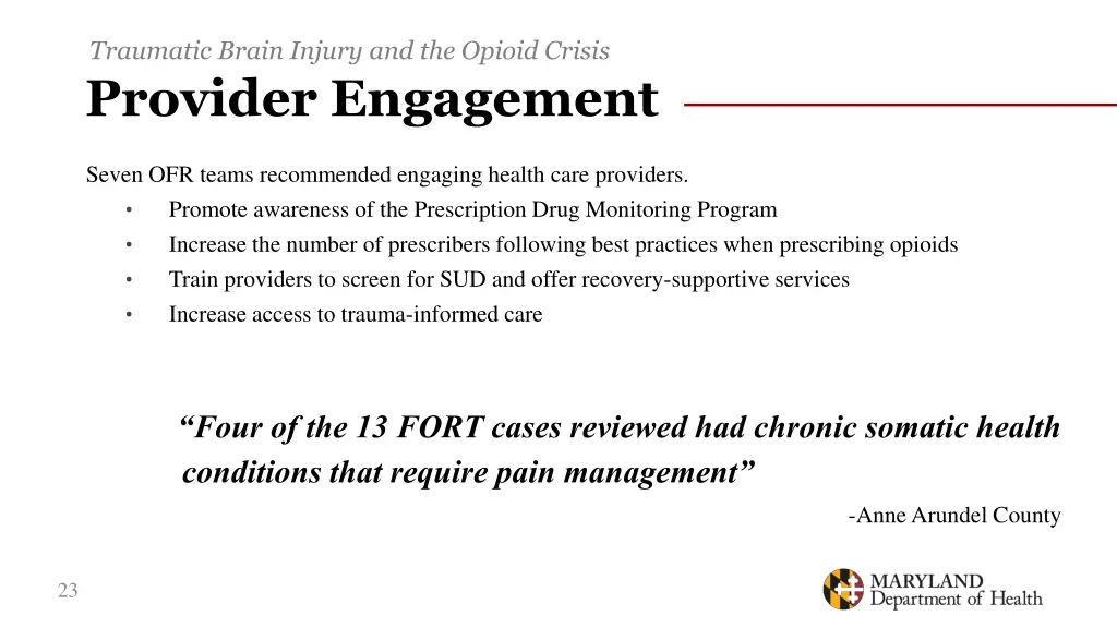 traumatic brain injury and the opioid crisis 19