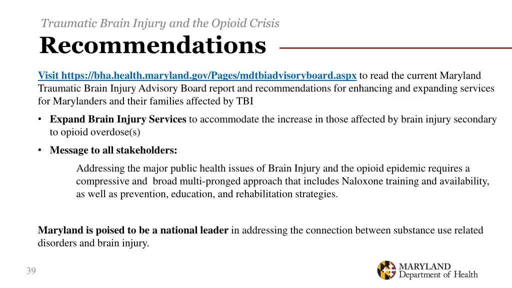 traumatic brain injury and the opioid crisis 35