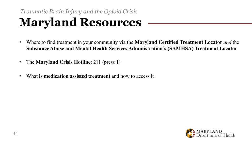 traumatic brain injury and the opioid crisis 40