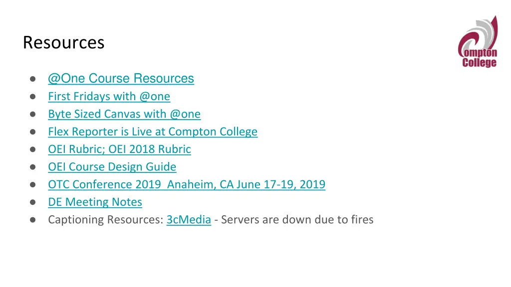 resources