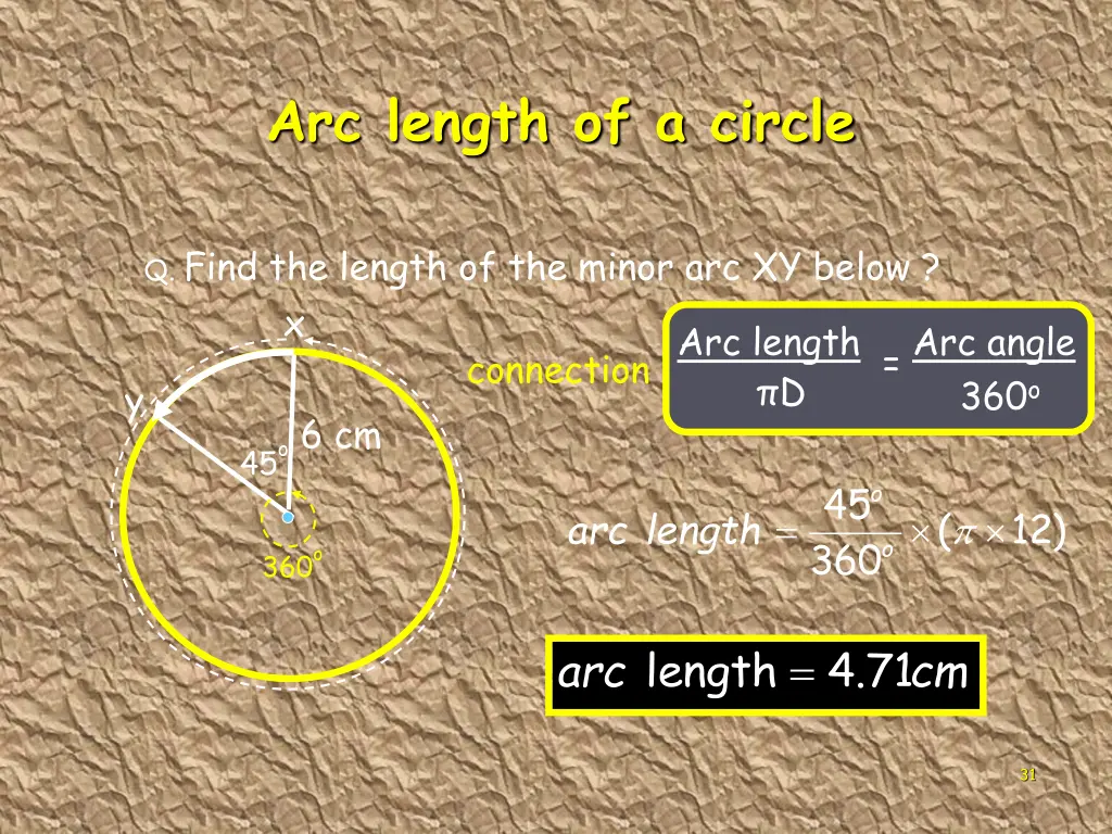 arc length of a circle 2