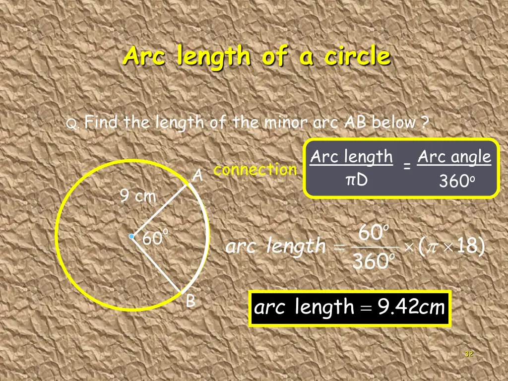 arc length of a circle 3