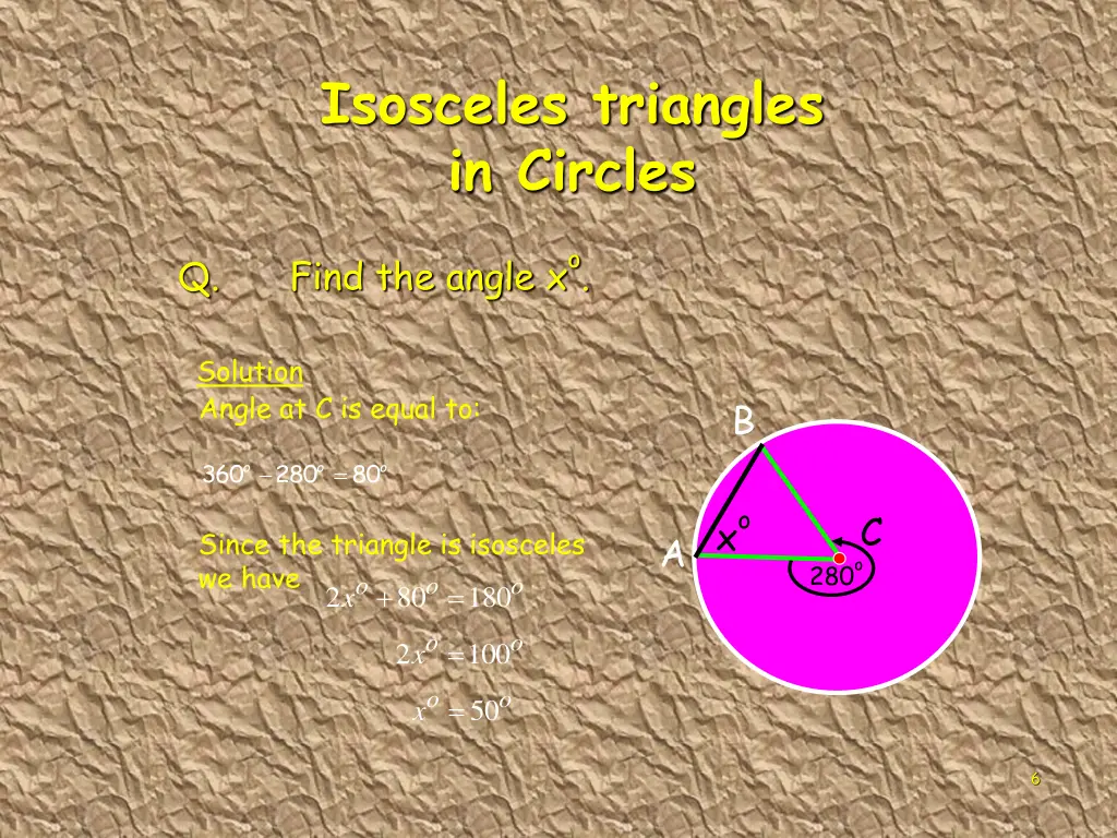 isosceles triangles in circles 3