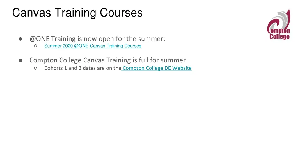 canvas training courses