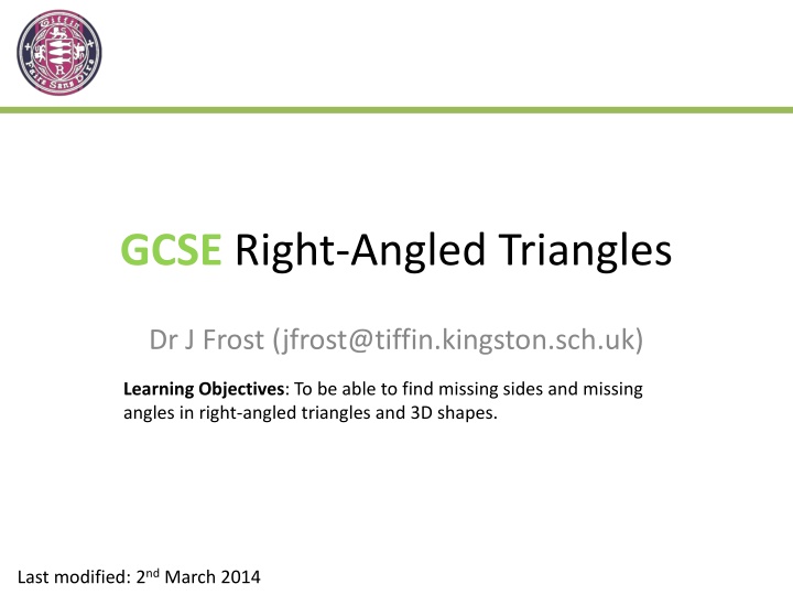 gcse right angled triangles