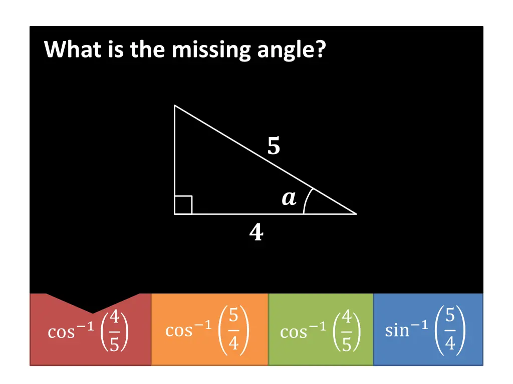 what is the missing angle