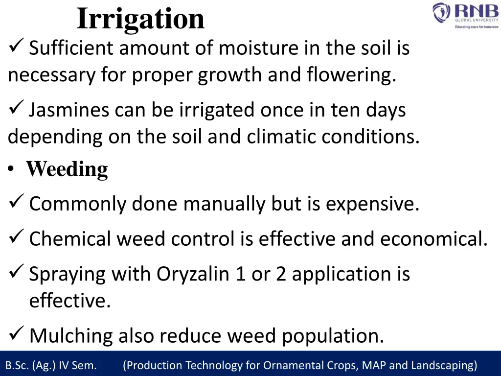 irrigation