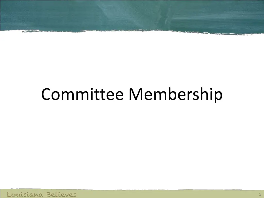 committee membership