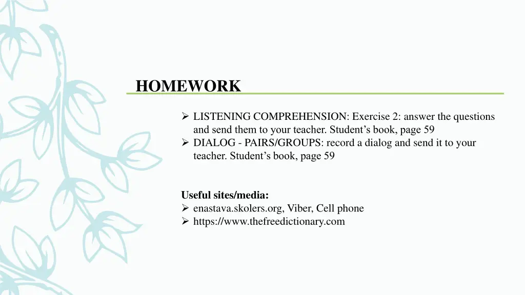 homework