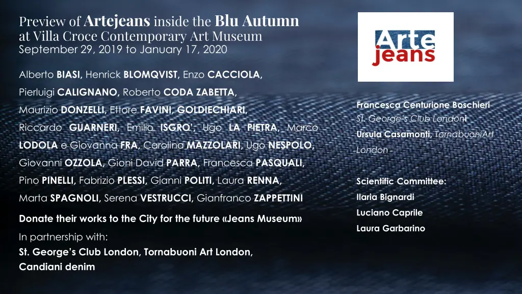 preview of artejeans inside the blu autumn