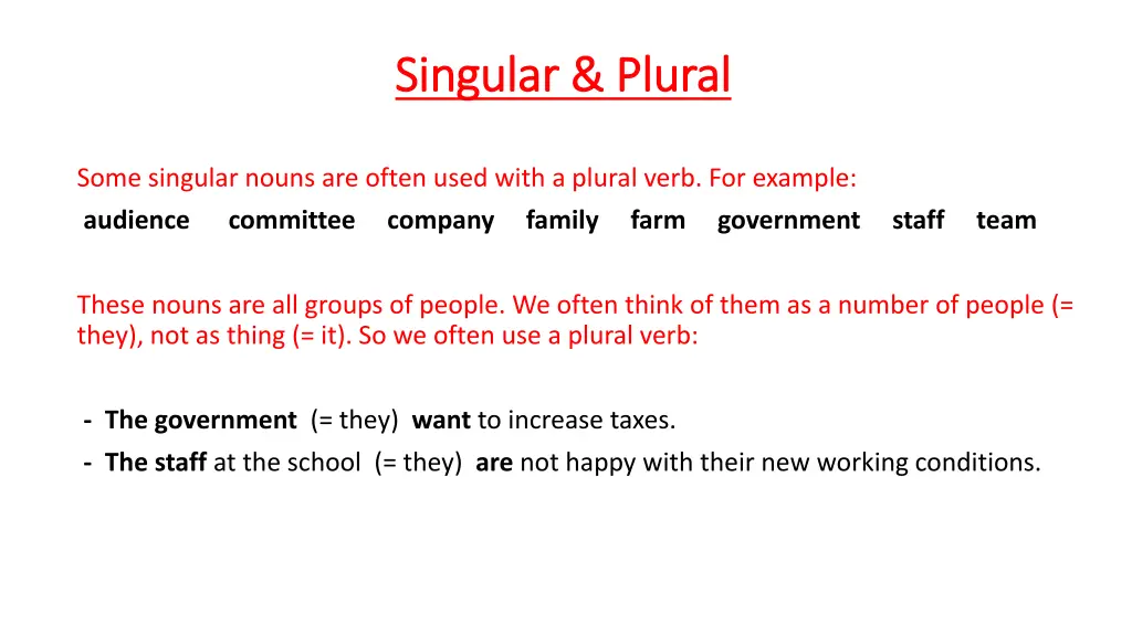 singular plural singular plural 3