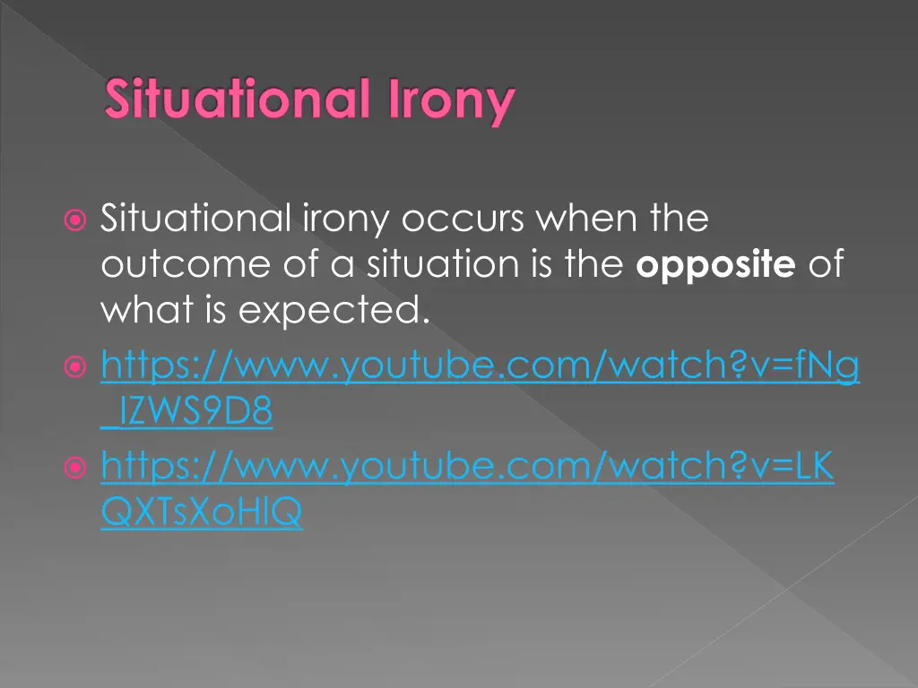 situational irony