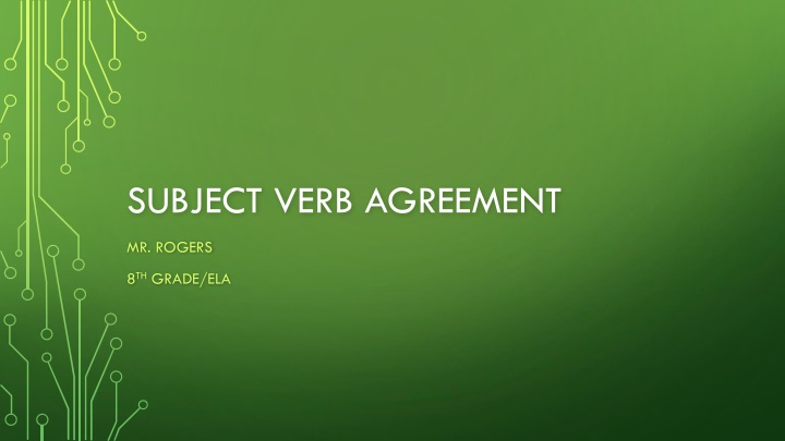 subject verb agreement