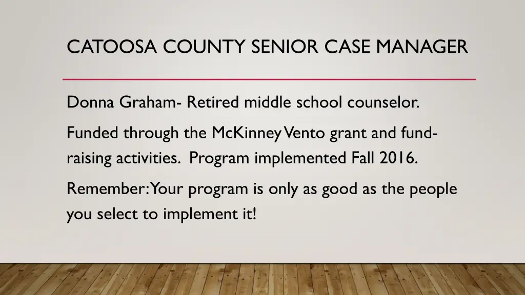 catoosa county senior case manager