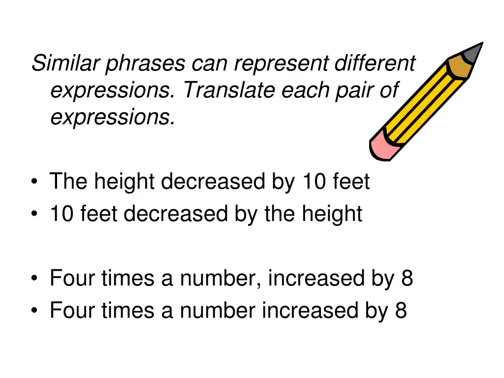 similar phrases can represent different