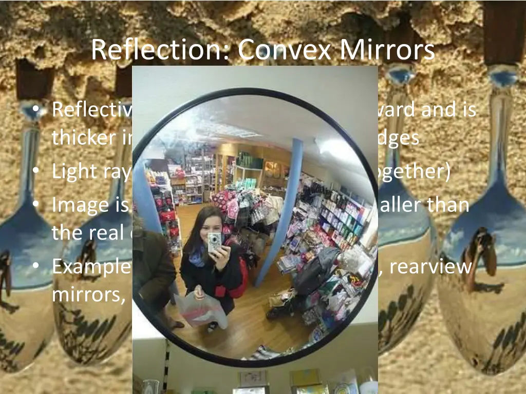 reflection convex mirrors