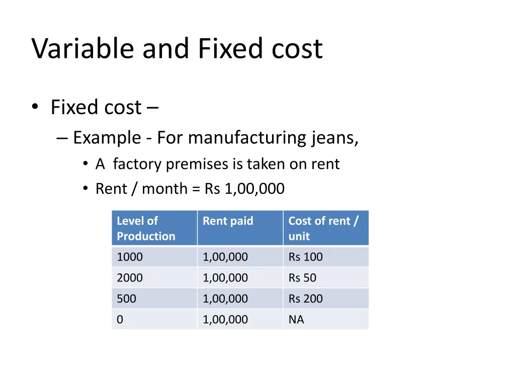 variable and fixed cost 13