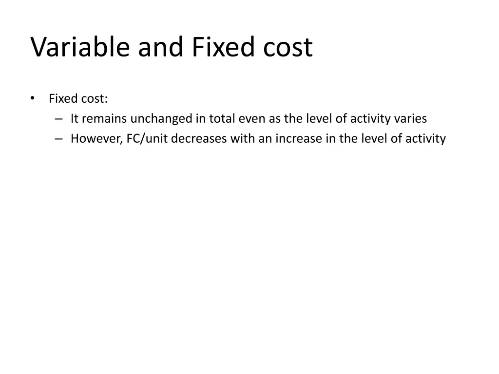 variable and fixed cost 14