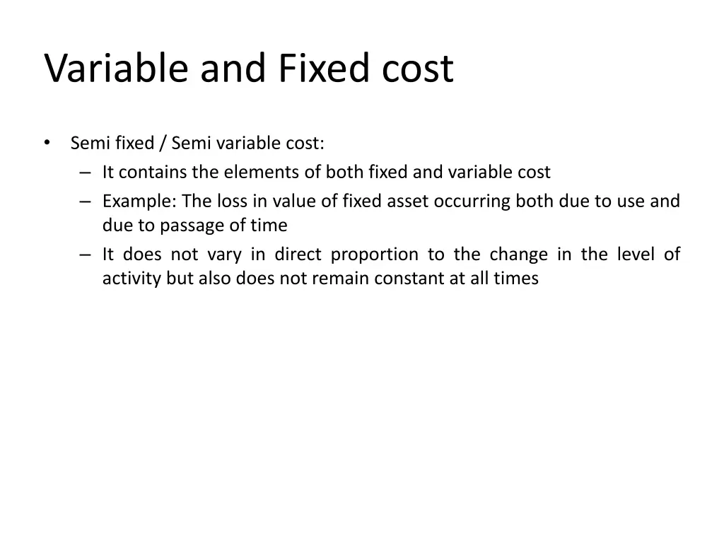 variable and fixed cost 16