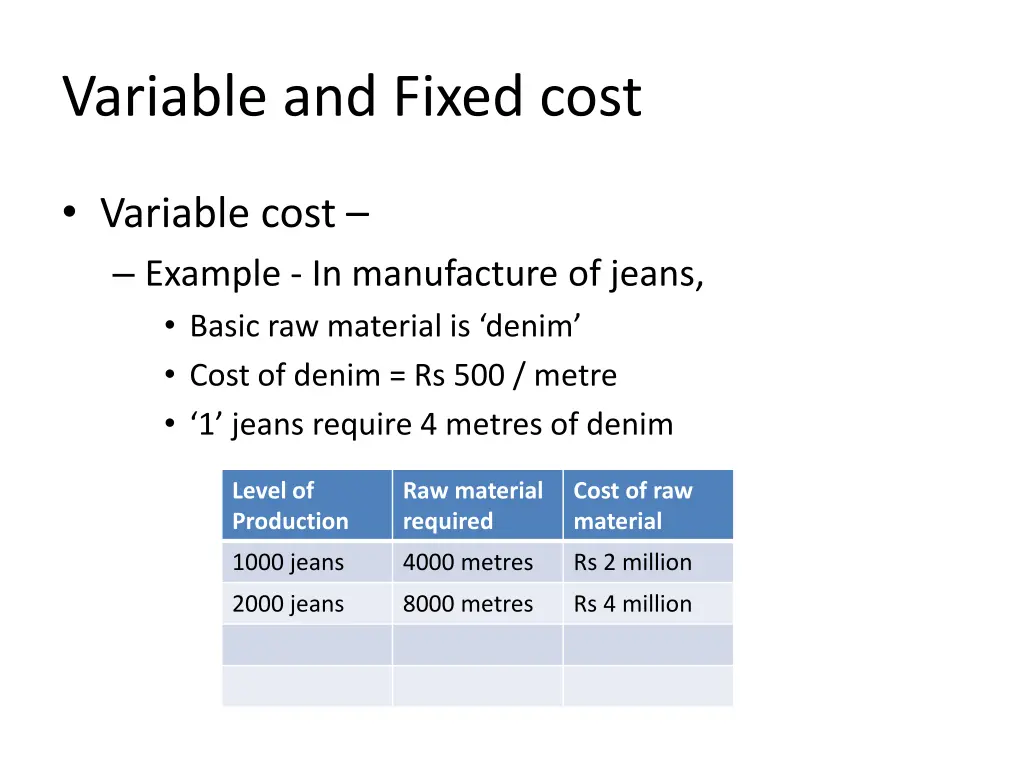 variable and fixed cost 3