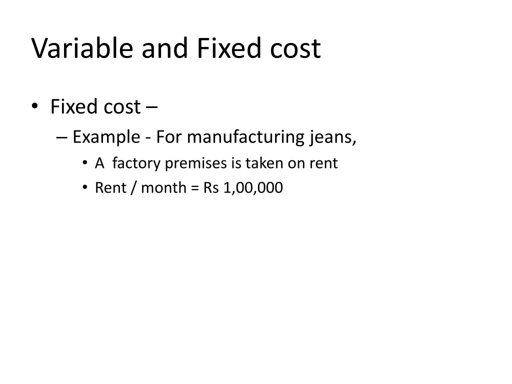 variable and fixed cost 8