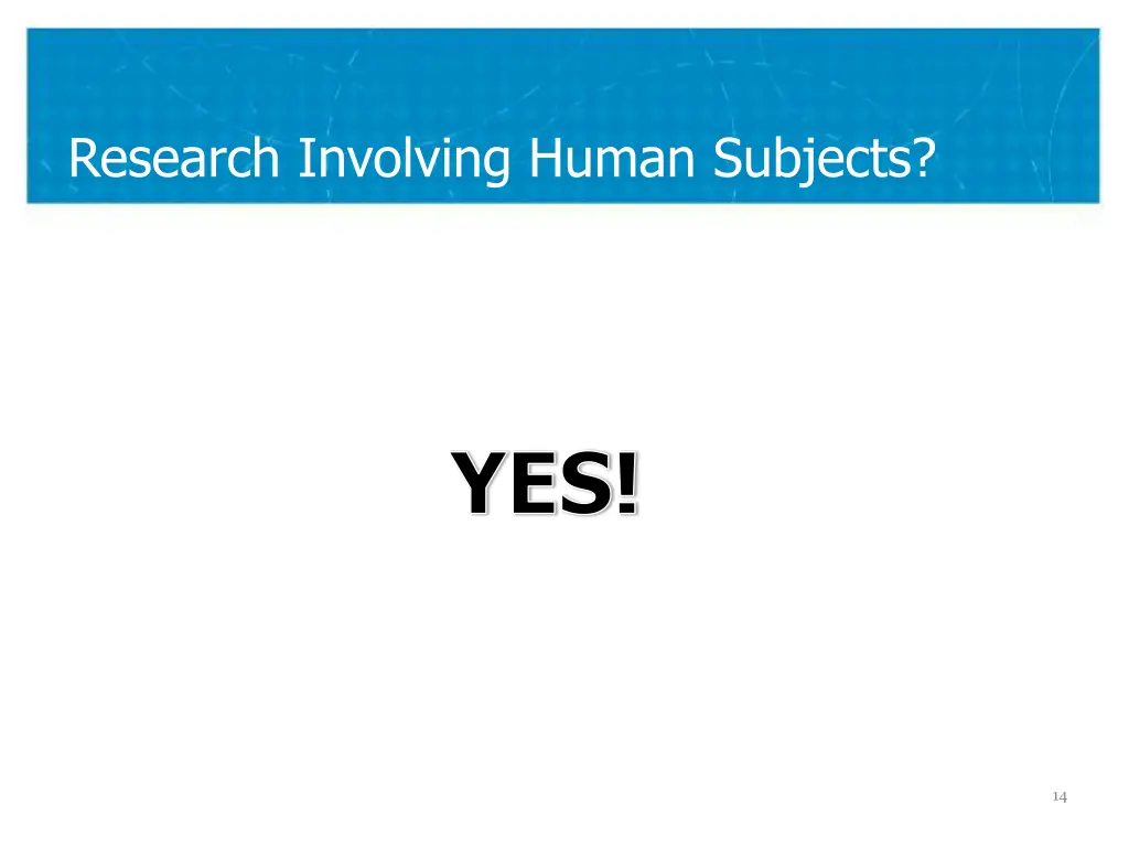 research involving human subjects