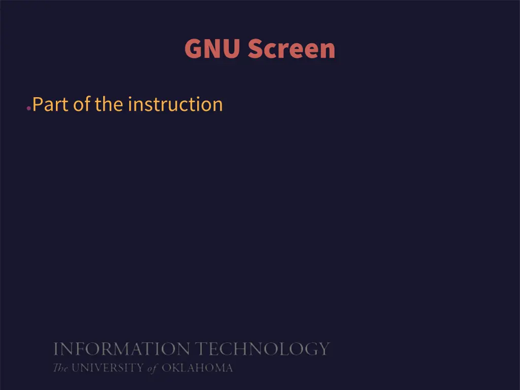 gnu screen 1