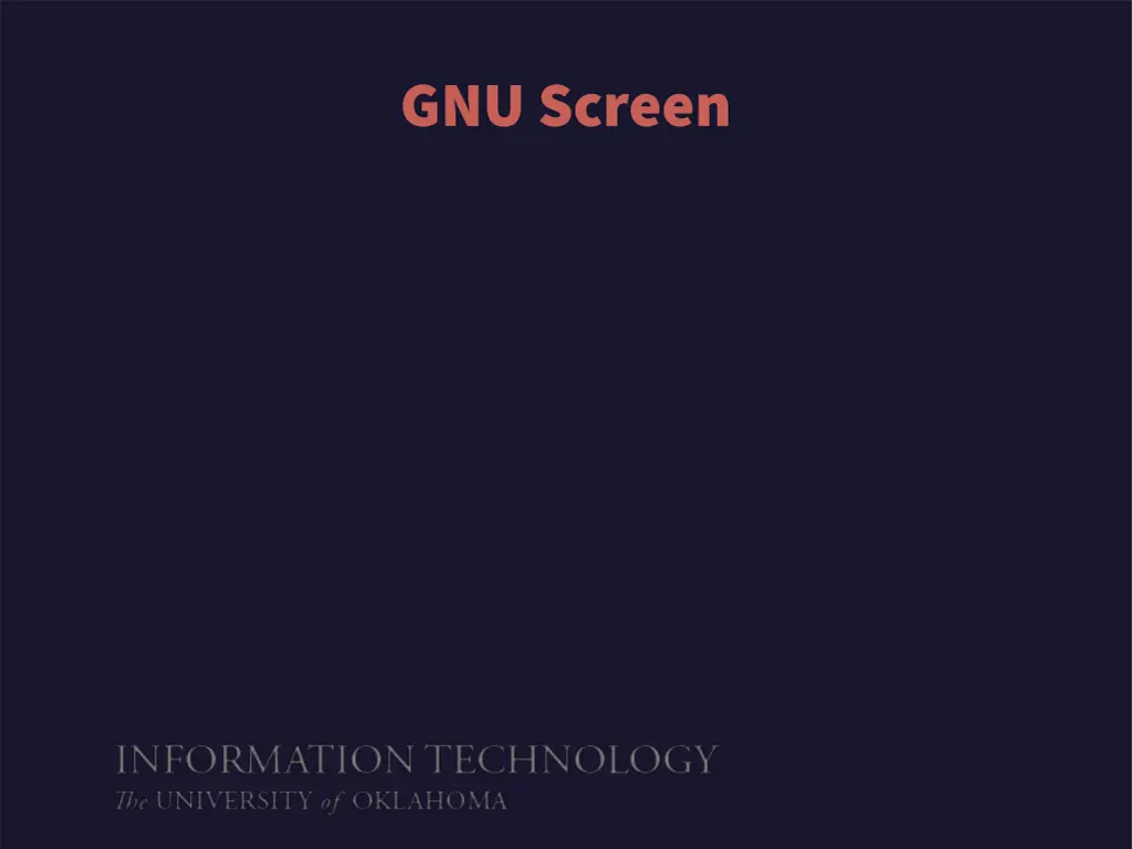 gnu screen