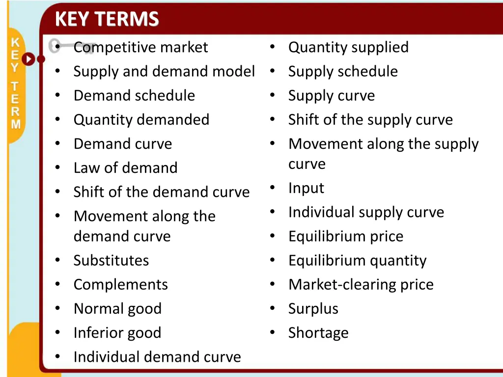 key terms