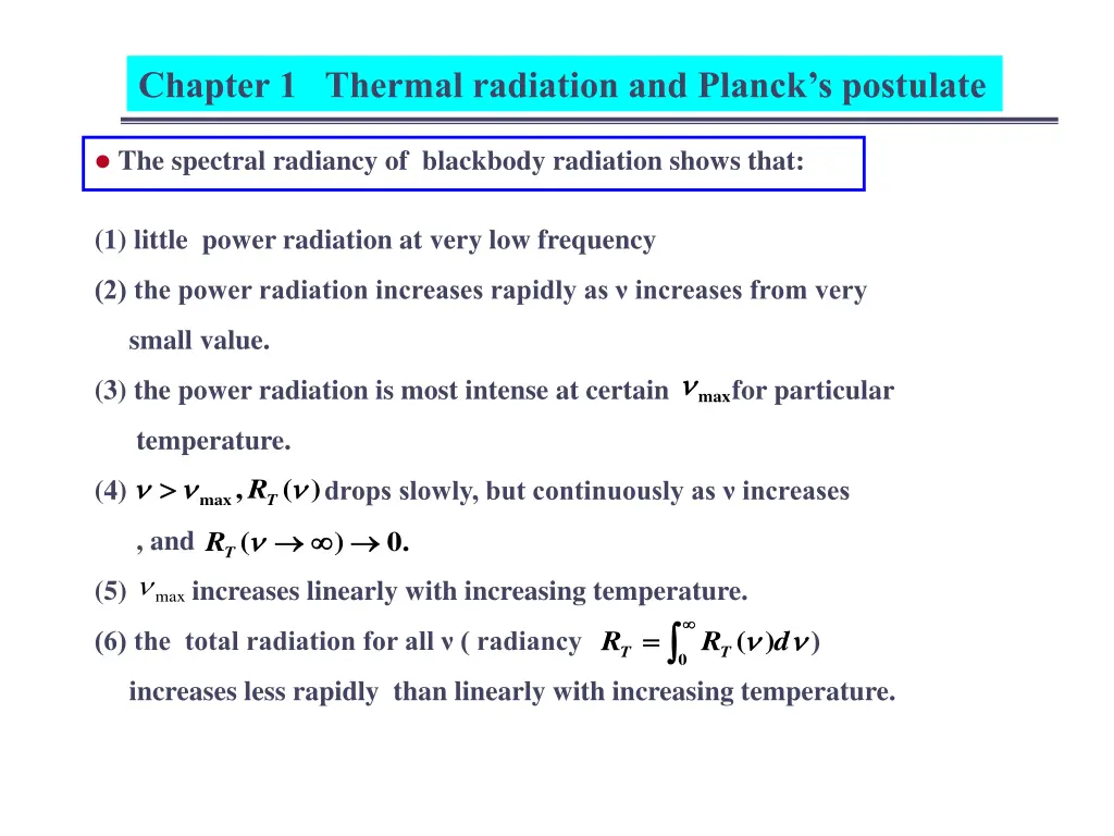 chapter 1 thermal radiation and planck s postulate 1